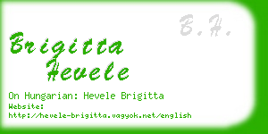 brigitta hevele business card